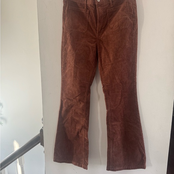 GAP ’70s Flare High Rise Corduroy Pants Brown | Size 30 / 10R - Picture 2 of 8